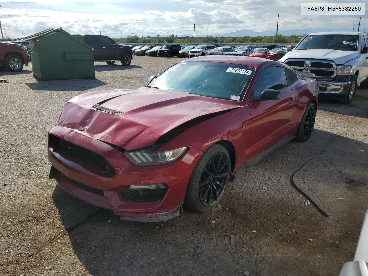 2015 Ford Mustang VIN: 1FA6P8TH5F5382260 Lot: 71012174