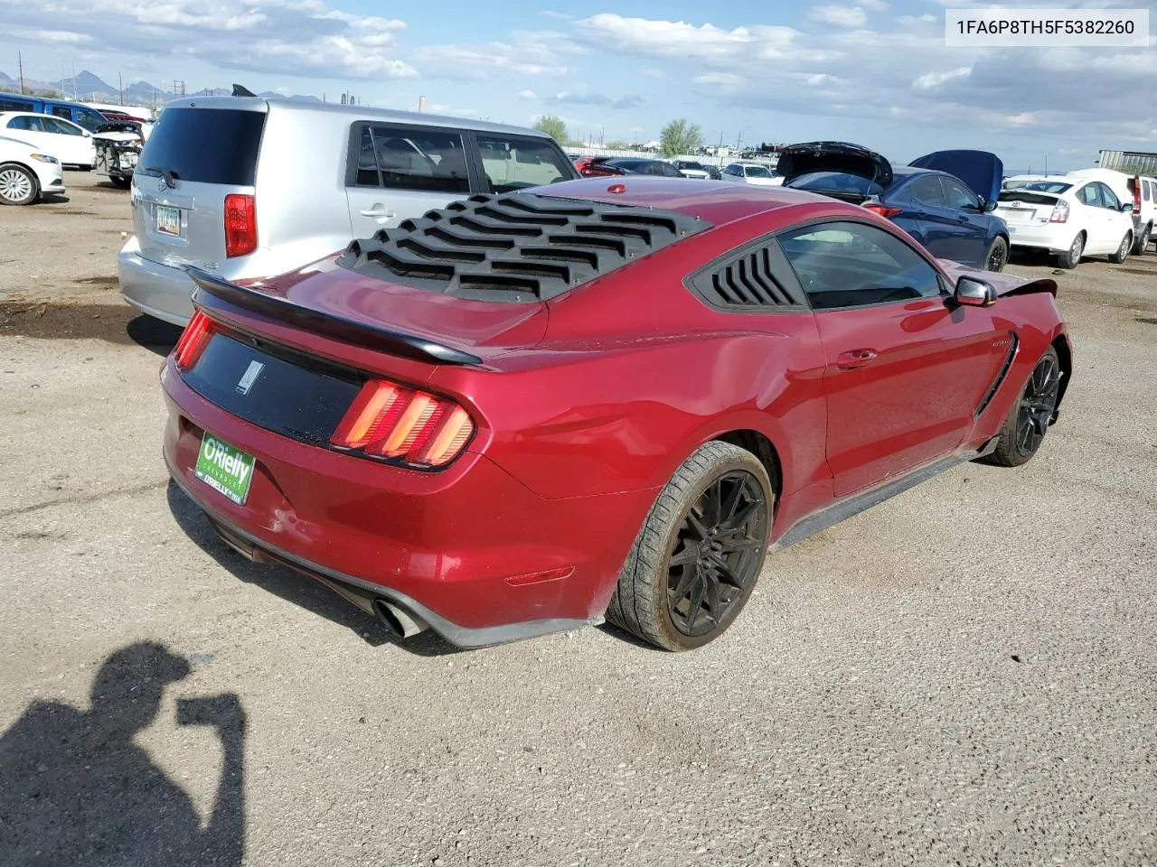 2015 Ford Mustang VIN: 1FA6P8TH5F5382260 Lot: 71012174