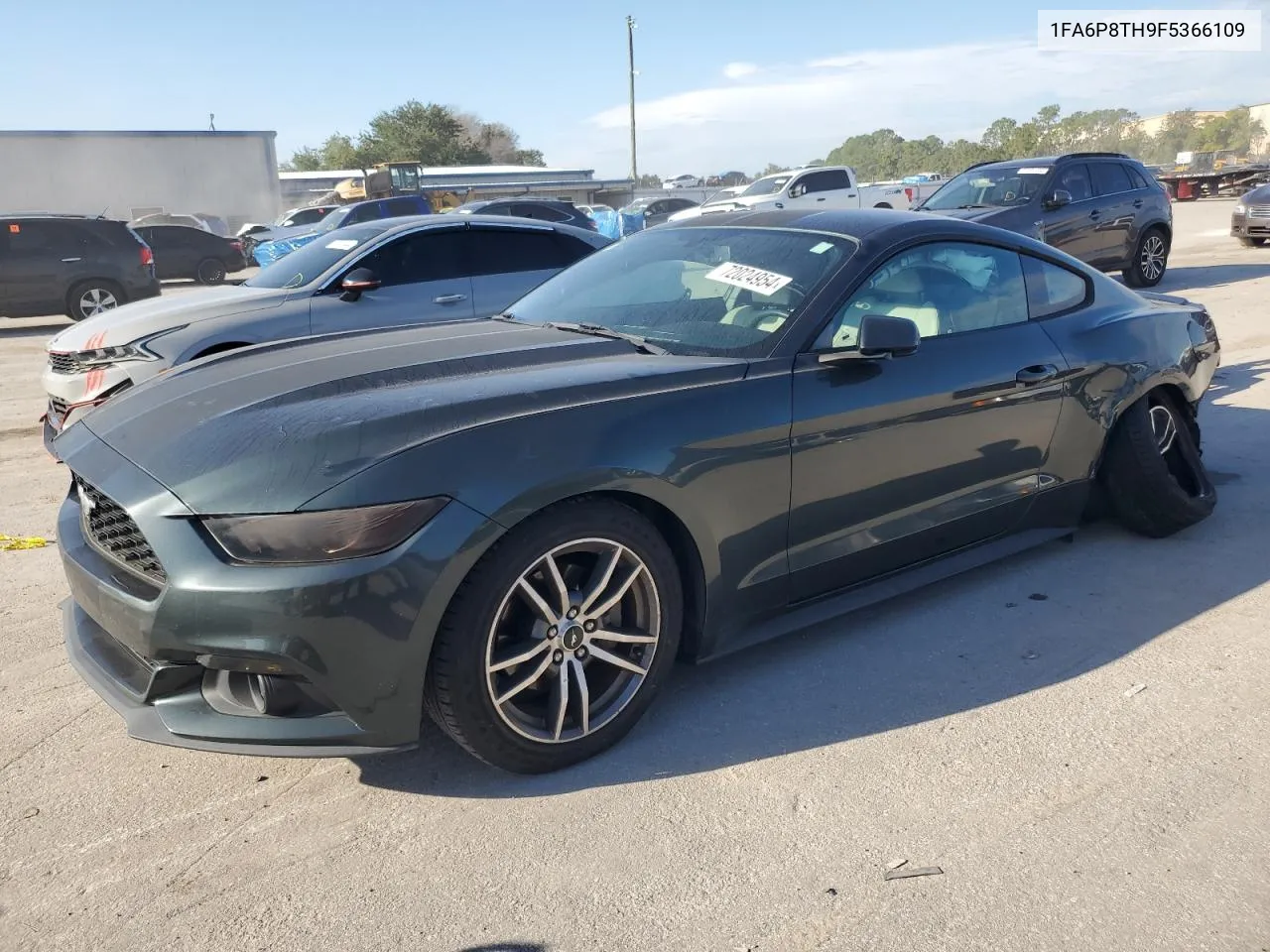 2015 Ford Mustang VIN: 1FA6P8TH9F5366109 Lot: 72024954