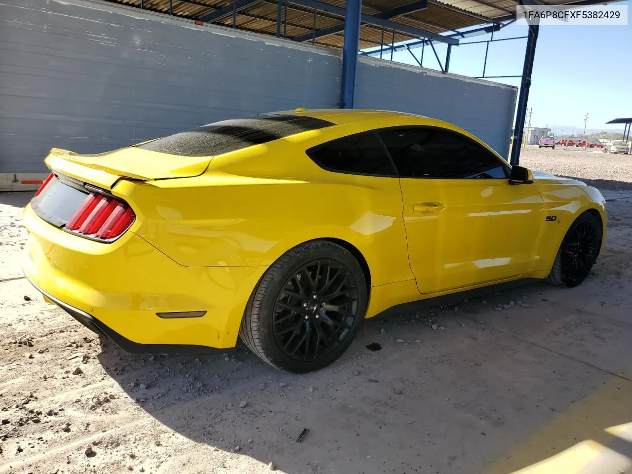 2015 Ford Mustang Gt VIN: 1FA6P8CFXF5382429 Lot: 72283544