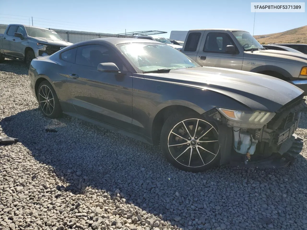 2015 Ford Mustang VIN: 1FA6P8TH0F5371389 Lot: 72949534