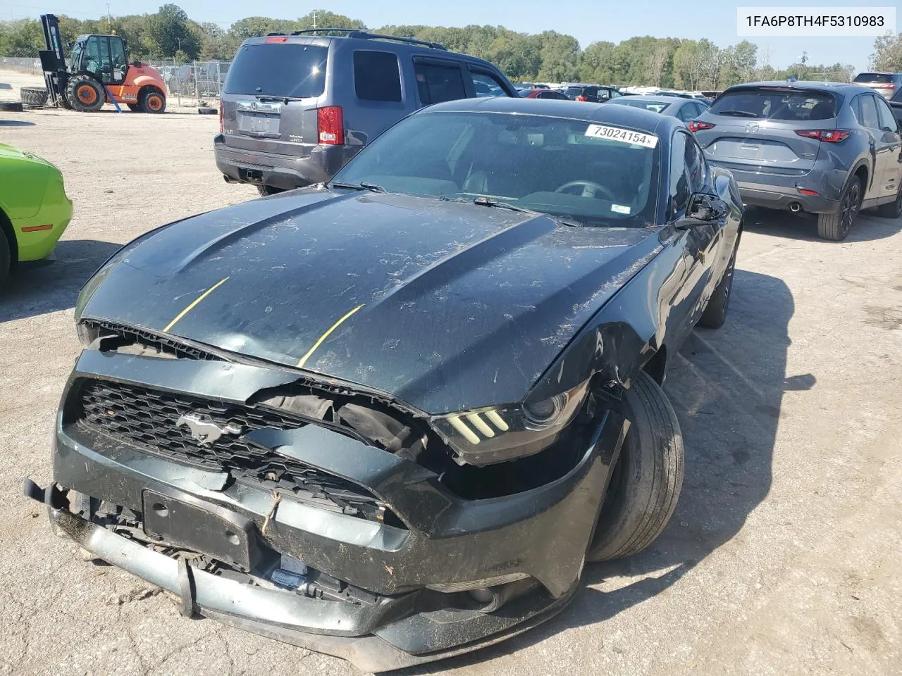 2015 Ford Mustang VIN: 1FA6P8TH4F5310983 Lot: 73024154