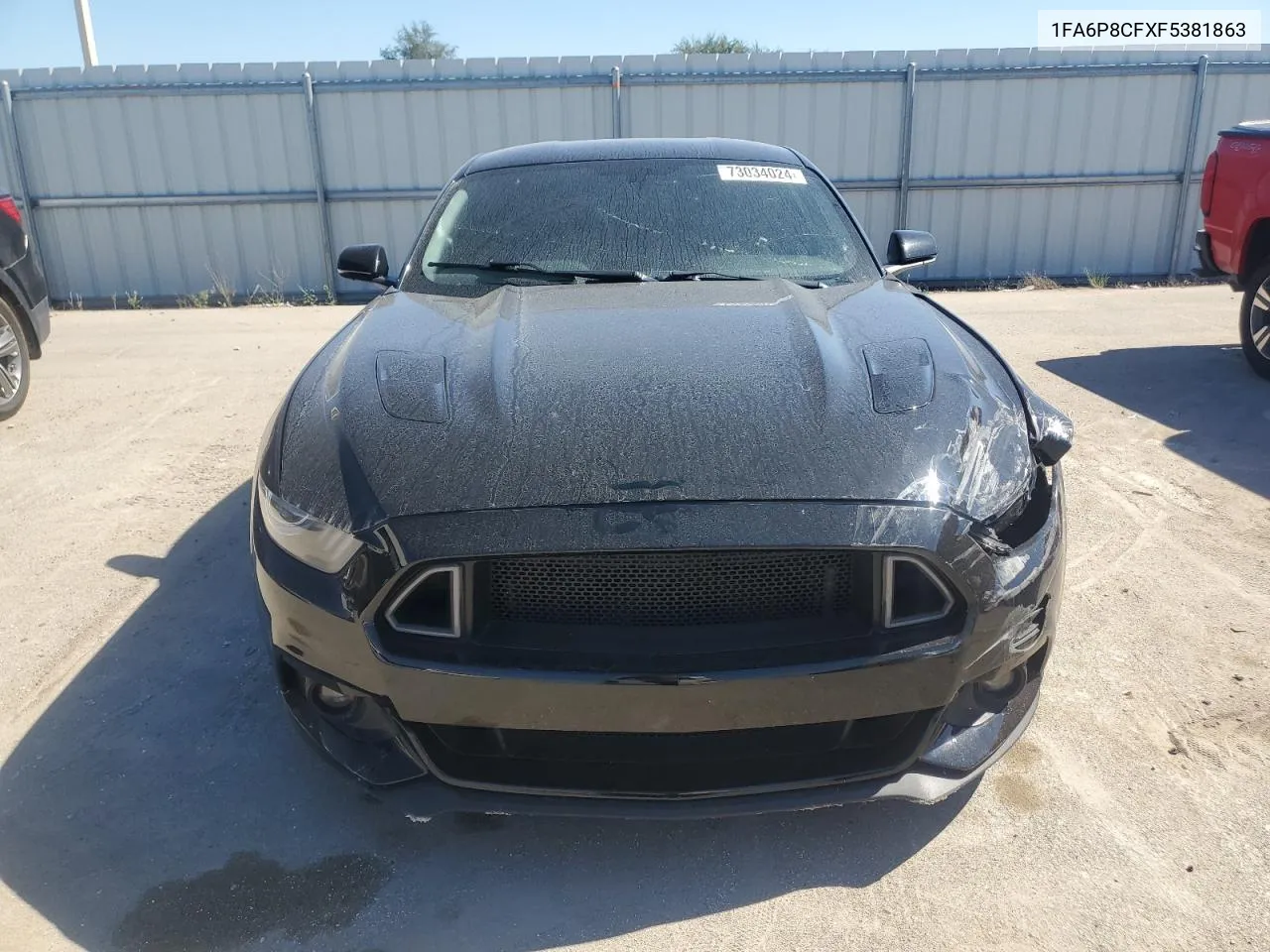 2015 Ford Mustang Gt VIN: 1FA6P8CFXF5381863 Lot: 73034024