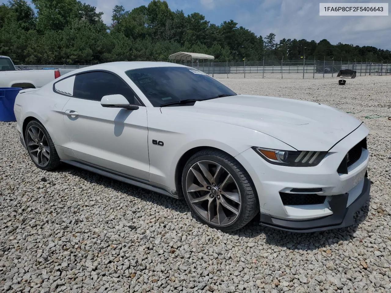 2015 Ford Mustang Gt VIN: 1FA6P8CF2F5406643 Lot: 73703284