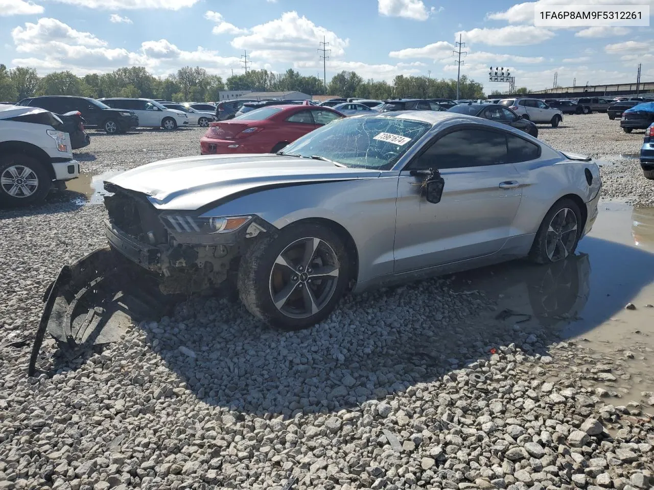 2015 Ford Mustang VIN: 1FA6P8AM9F5312261 Lot: 73961674