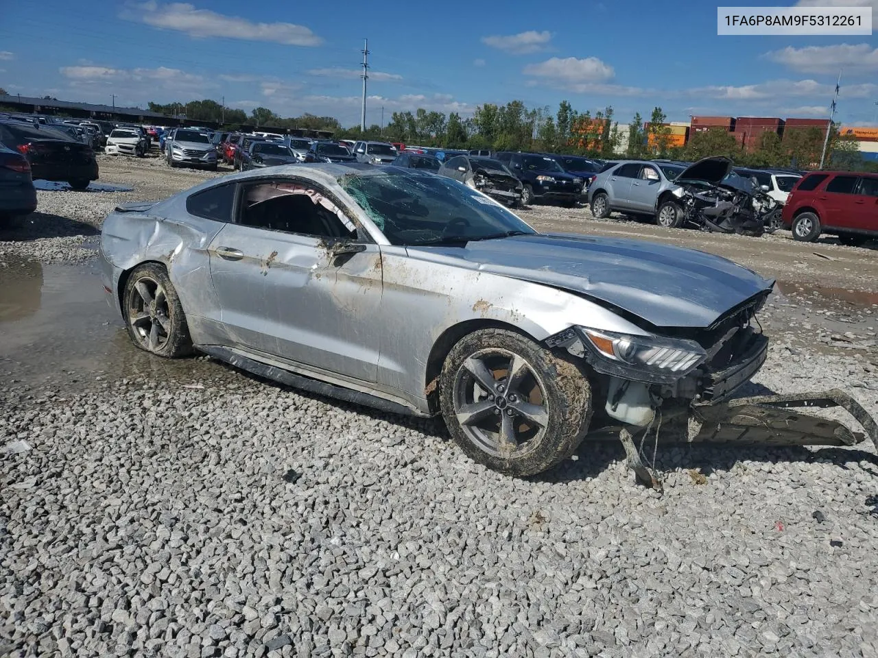 2015 Ford Mustang VIN: 1FA6P8AM9F5312261 Lot: 73961674