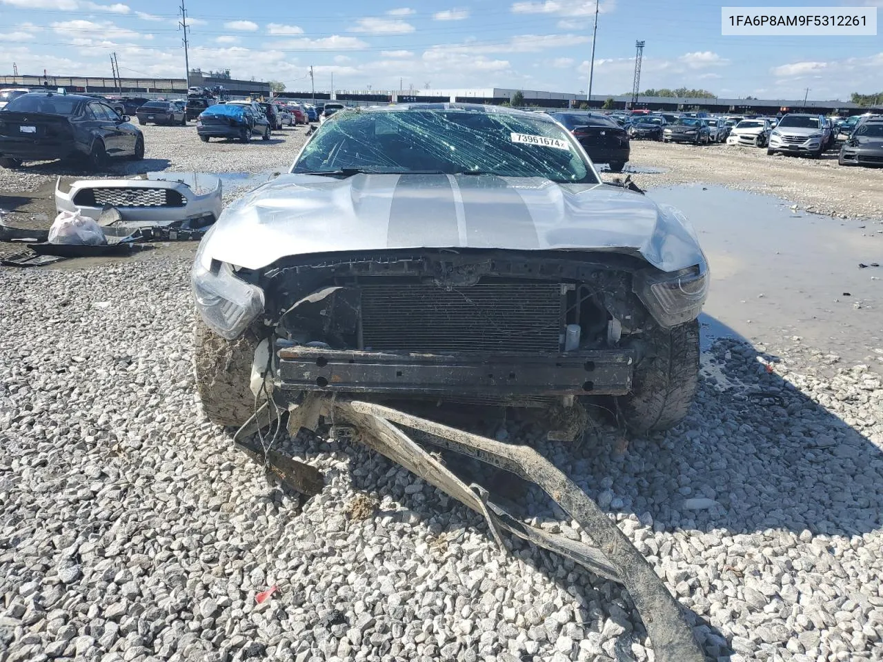 2015 Ford Mustang VIN: 1FA6P8AM9F5312261 Lot: 73961674