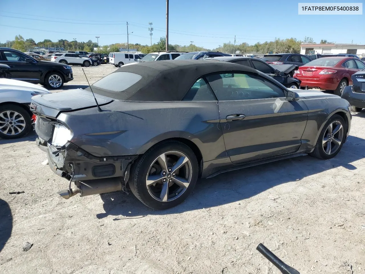 2015 Ford Mustang VIN: 1FATP8EM0F5400838 Lot: 74034234