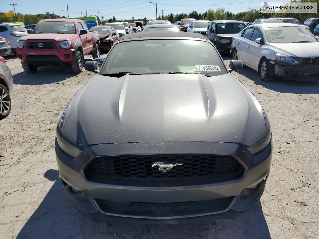 2015 Ford Mustang VIN: 1FATP8EM0F5400838 Lot: 74034234