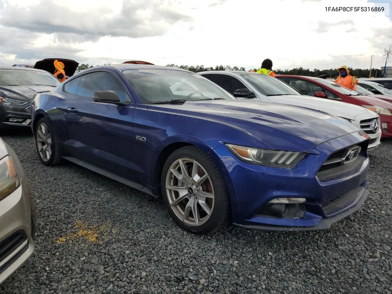 2015 Ford Mustang Gt VIN: 1FA6P8CF5F5316869 Lot: 74190164