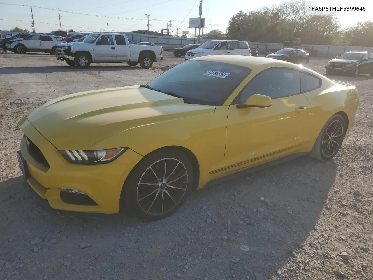 2015 Ford Mustang VIN: 1FA6P8TH2F5399646 Lot: 74483684