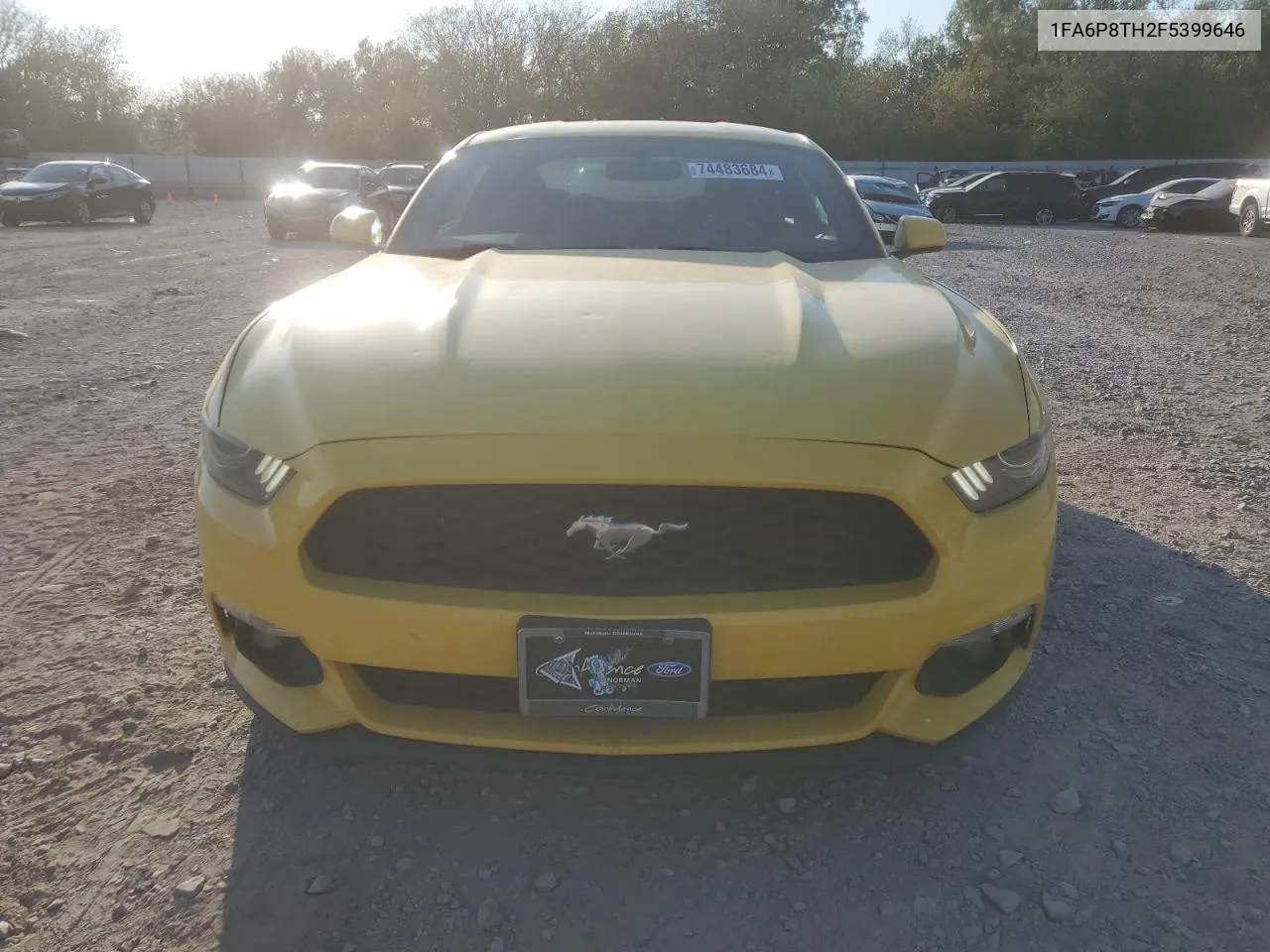 2015 Ford Mustang VIN: 1FA6P8TH2F5399646 Lot: 74483684