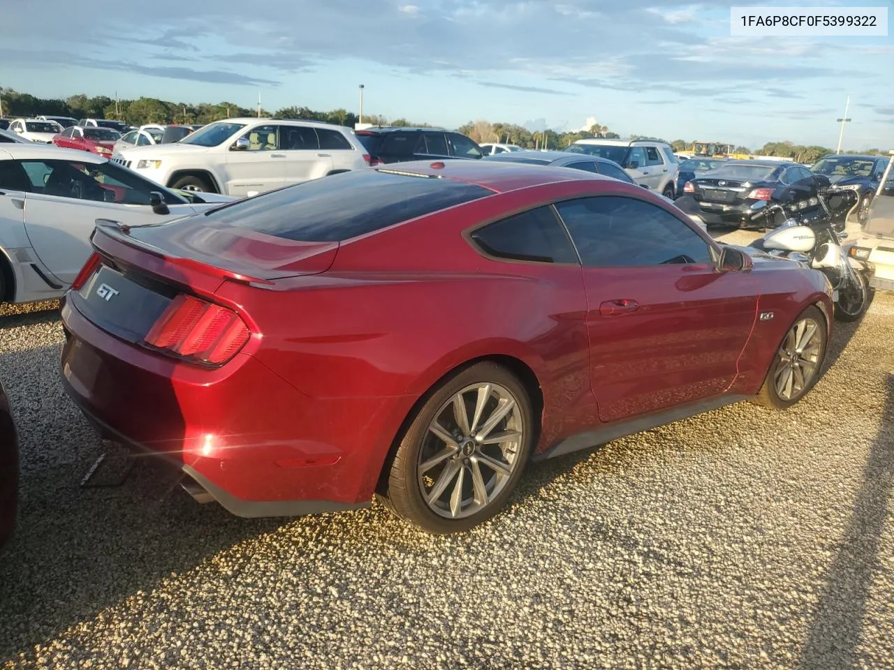 2015 Ford Mustang Gt VIN: 1FA6P8CF0F5399322 Lot: 74485954