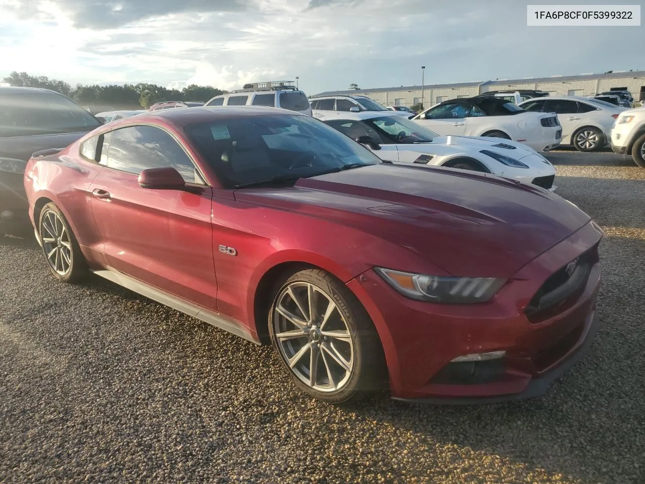 2015 Ford Mustang Gt VIN: 1FA6P8CF0F5399322 Lot: 74485954