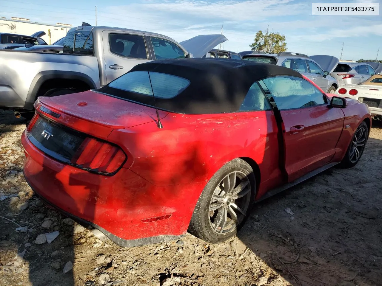 2015 Ford Mustang Gt VIN: 1FATP8FF2F5433775 Lot: 74776204