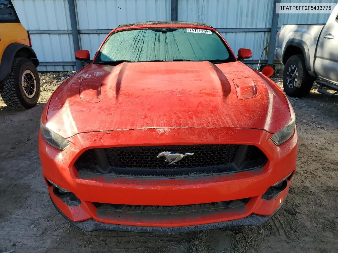 2015 Ford Mustang Gt VIN: 1FATP8FF2F5433775 Lot: 74776204