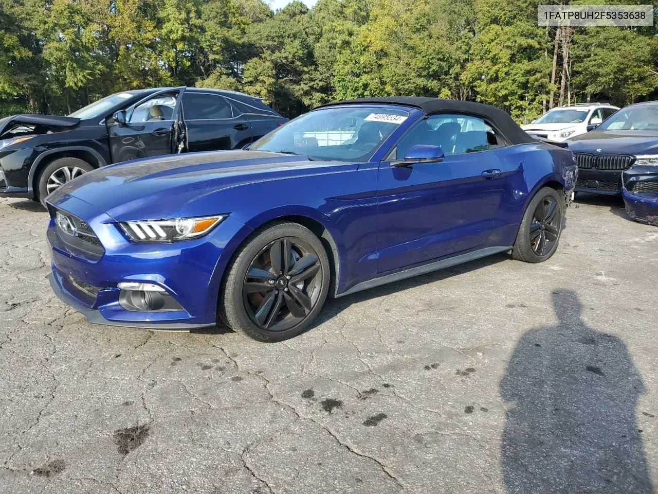 2015 Ford Mustang VIN: 1FATP8UH2F5353638 Lot: 74995534