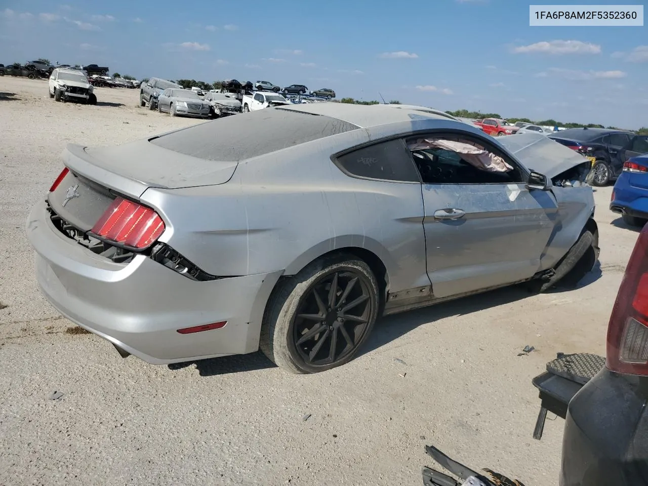 2015 Ford Mustang VIN: 1FA6P8AM2F5352360 Lot: 75032064