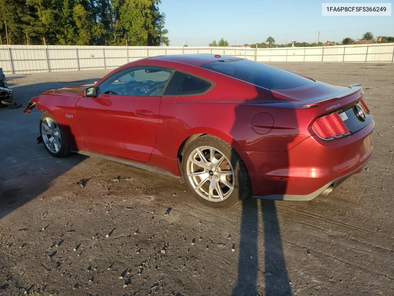 2015 Ford Mustang Gt VIN: 1FA6P8CF5F5366249 Lot: 75397264