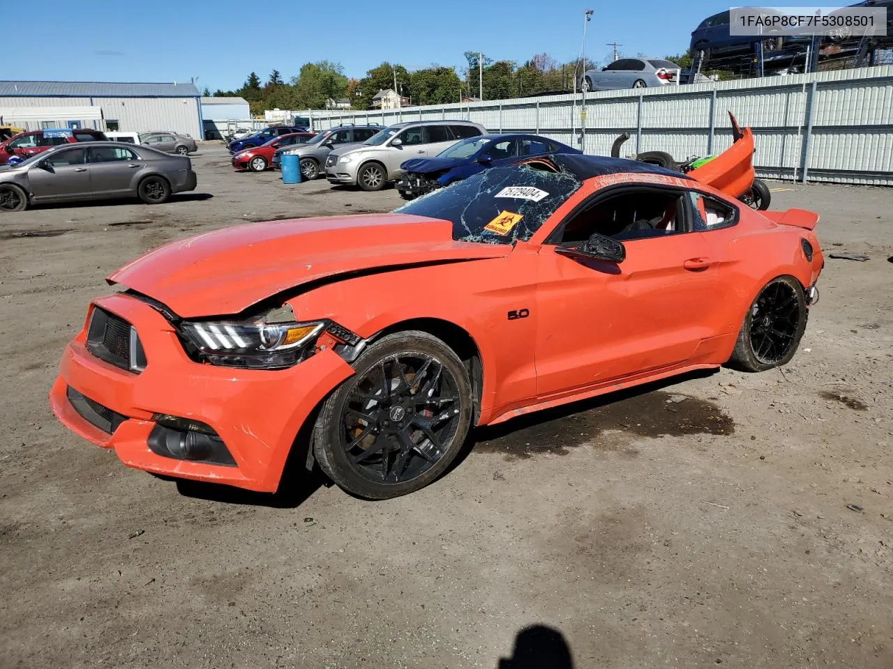 2015 Ford Mustang Gt VIN: 1FA6P8CF7F5308501 Lot: 75729404