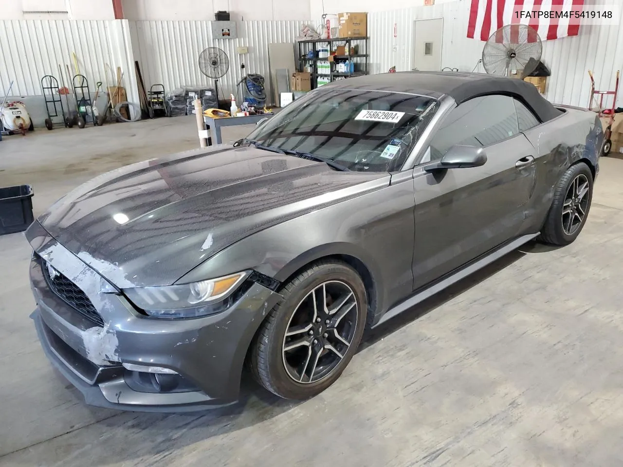 2015 Ford Mustang VIN: 1FATP8EM4F5419148 Lot: 75862904