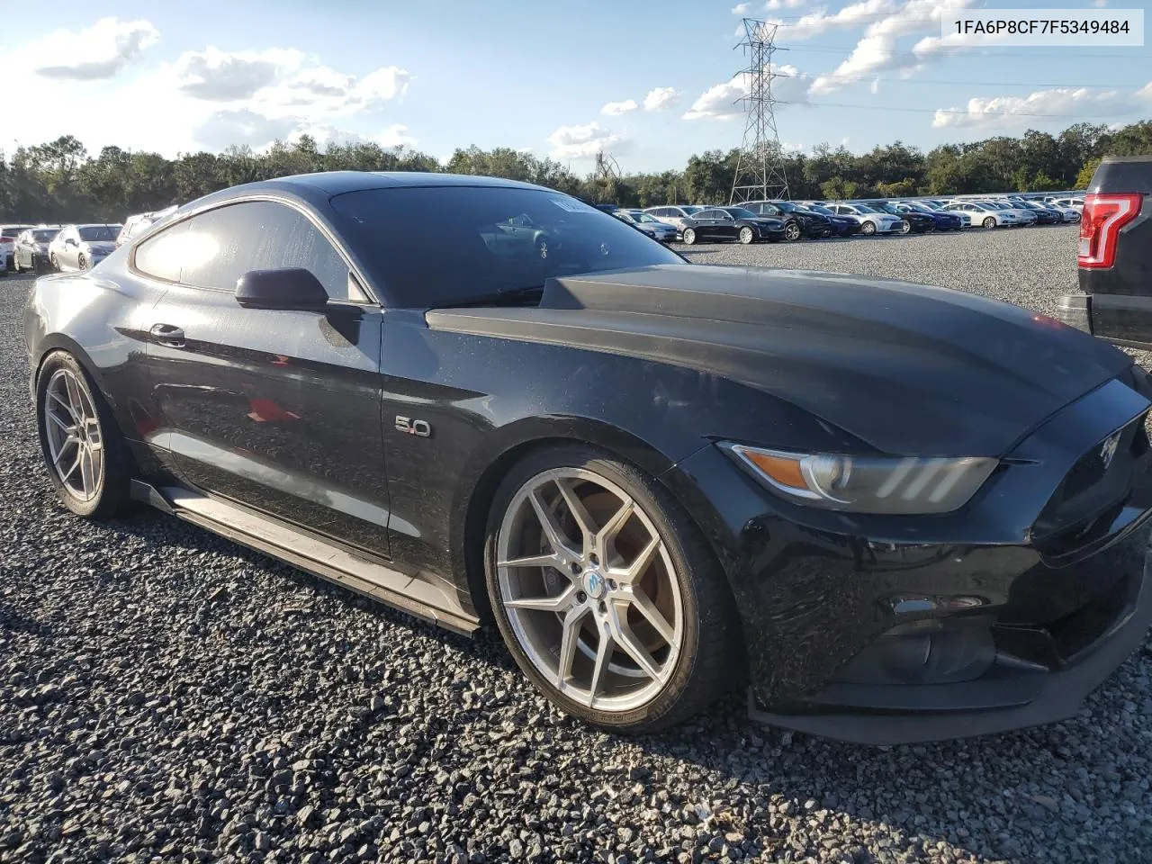 2015 Ford Mustang Gt VIN: 1FA6P8CF7F5349484 Lot: 76033434