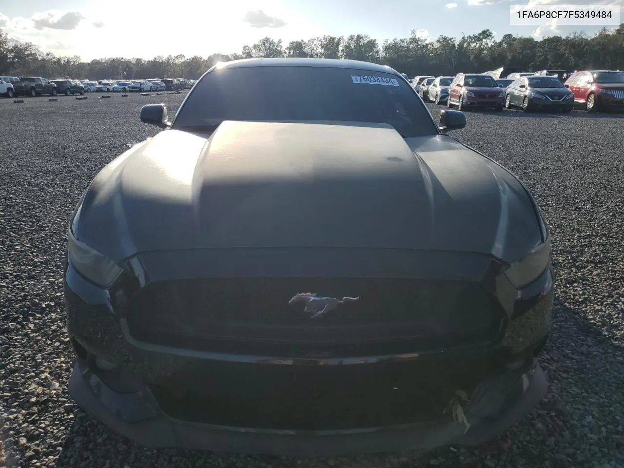 2015 Ford Mustang Gt VIN: 1FA6P8CF7F5349484 Lot: 76033434