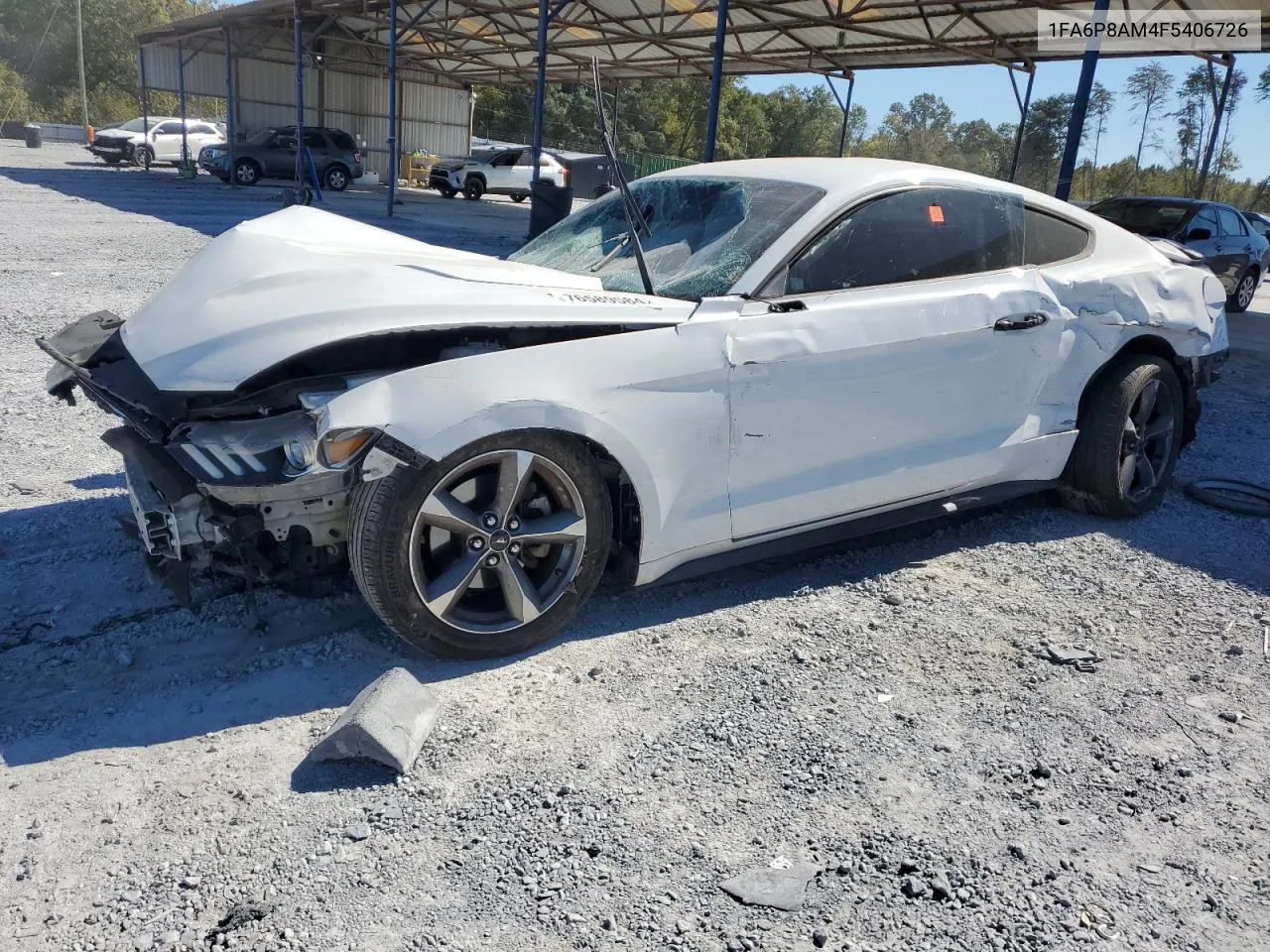 2015 Ford Mustang VIN: 1FA6P8AM4F5406726 Lot: 76589584