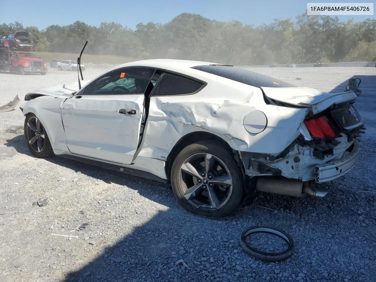 2015 Ford Mustang VIN: 1FA6P8AM4F5406726 Lot: 76589584