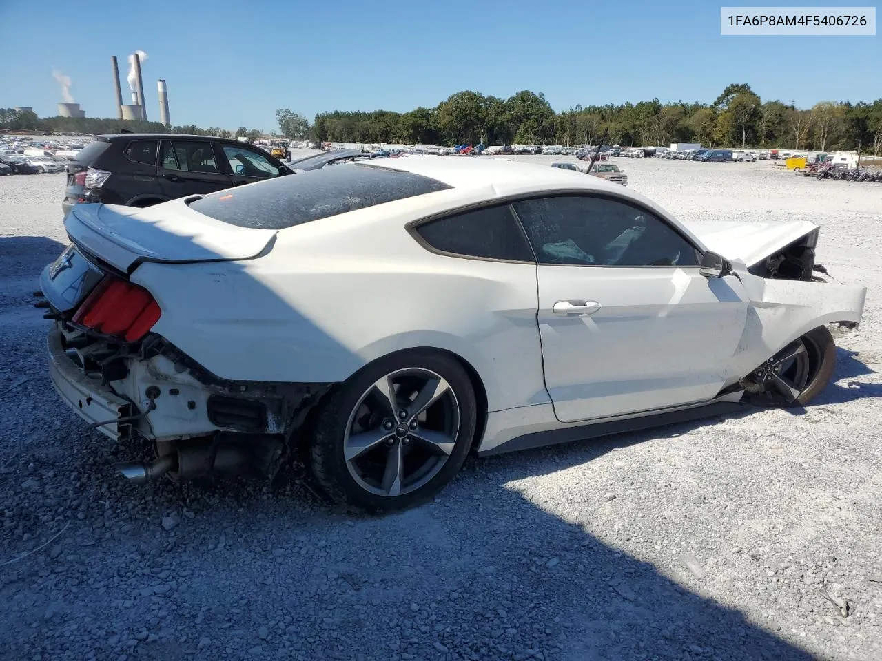 2015 Ford Mustang VIN: 1FA6P8AM4F5406726 Lot: 76589584