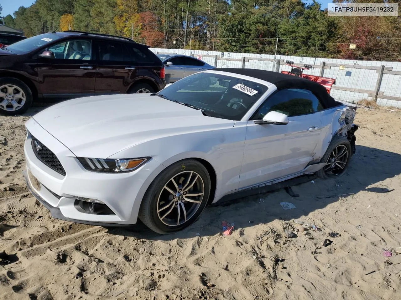 2015 Ford Mustang VIN: 1FATP8UH9F5419232 Lot: 76690904