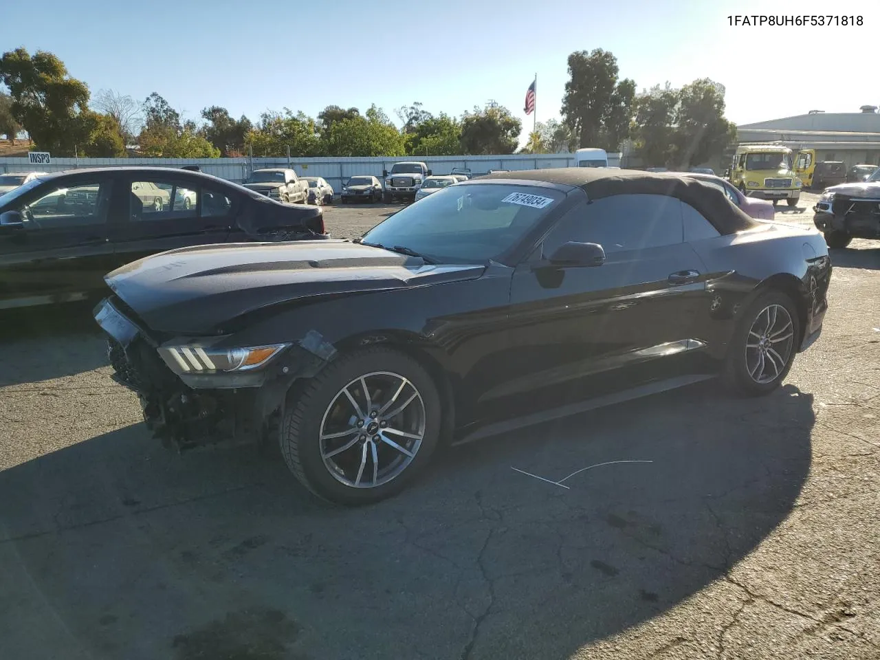 2015 Ford Mustang VIN: 1FATP8UH6F5371818 Lot: 76749034