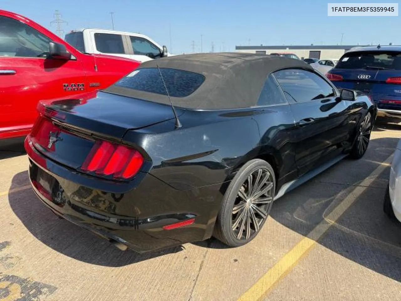 2015 Ford Mustang VIN: 1FATP8EM3F5359945 Lot: 76992724