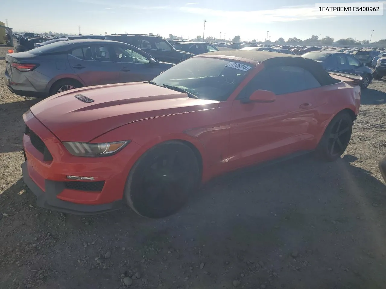 2015 Ford Mustang VIN: 1FATP8EM1F5400962 Lot: 77159744