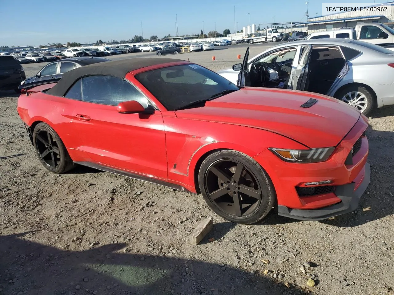 2015 Ford Mustang VIN: 1FATP8EM1F5400962 Lot: 77159744