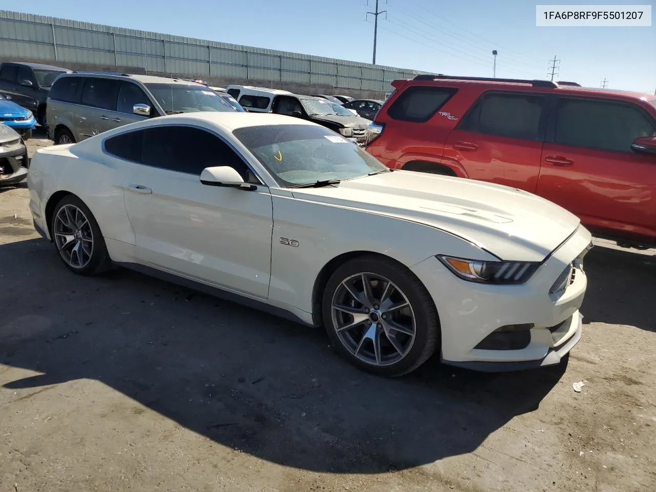 2015 Ford Mustang 50Th Anniversary VIN: 1FA6P8RF9F5501207 Lot: 77761584