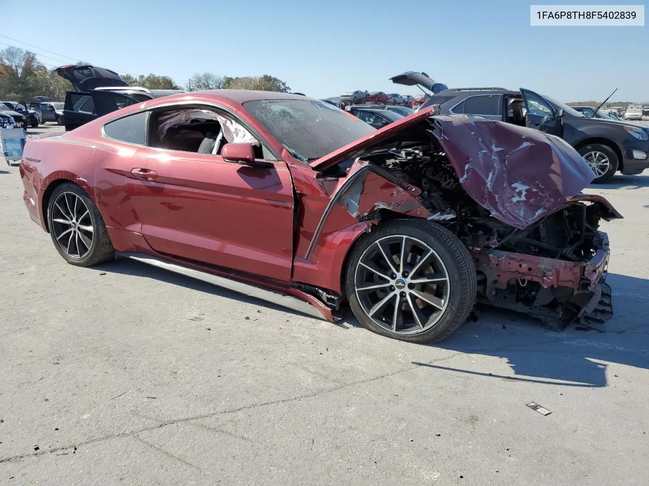 2015 Ford Mustang VIN: 1FA6P8TH8F5402839 Lot: 77857104