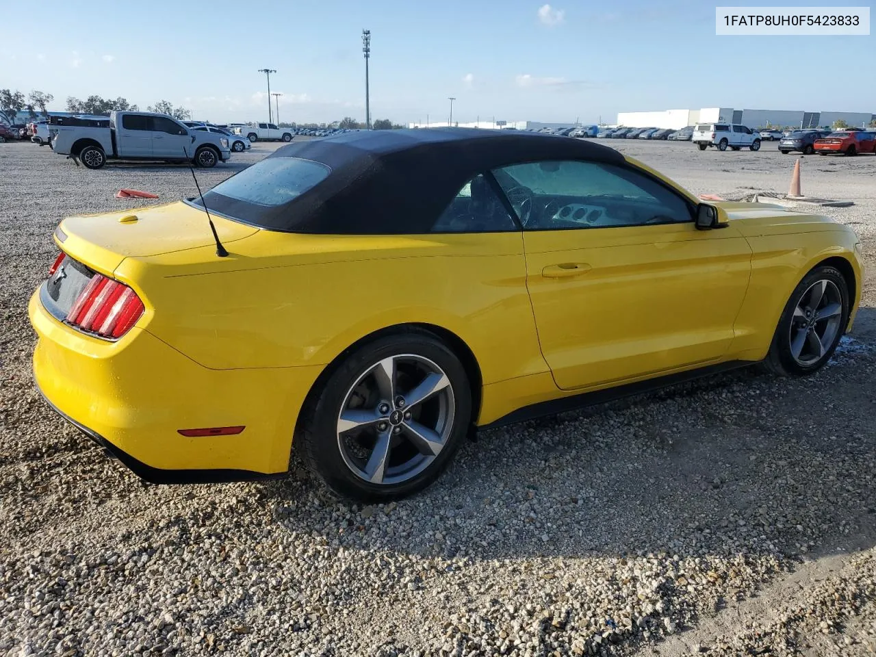 2015 Ford Mustang VIN: 1FATP8UH0F5423833 Lot: 78247264