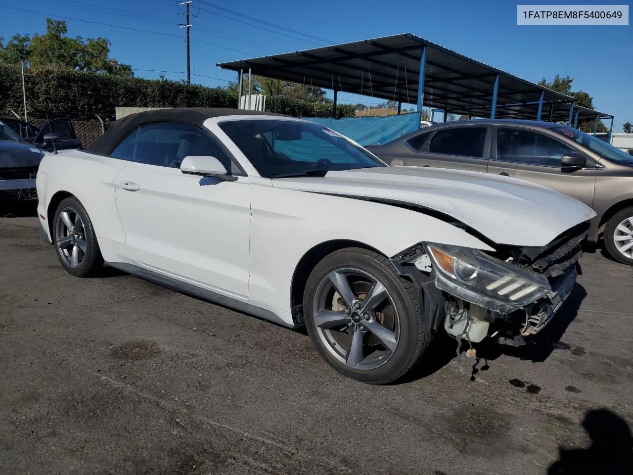 2015 Ford Mustang VIN: 1FATP8EM8F5400649 Lot: 79701964