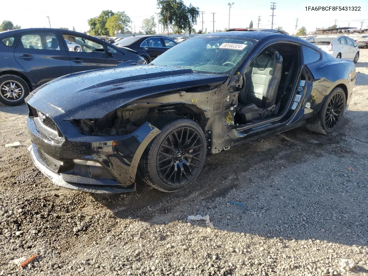 2015 Ford Mustang Gt VIN: 1FA6P8CF8F5431322 Lot: 80166324