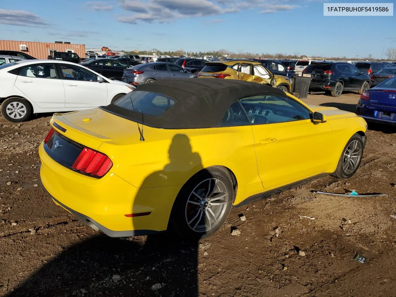 2015 Ford Mustang VIN: 1FATP8UH0F5419586 Lot: 80259894