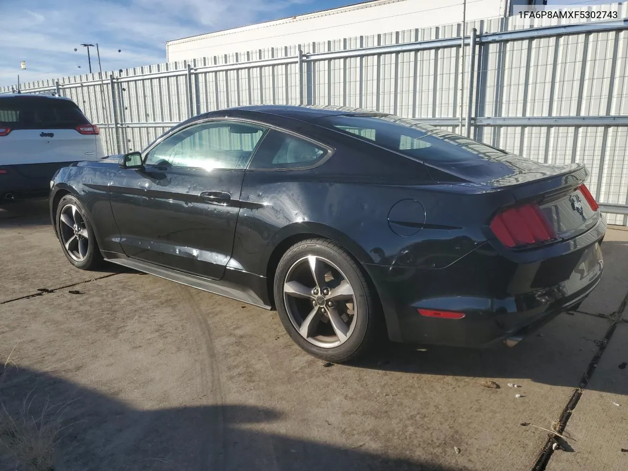 2015 Ford Mustang VIN: 1FA6P8AMXF5302743 Lot: 80383424