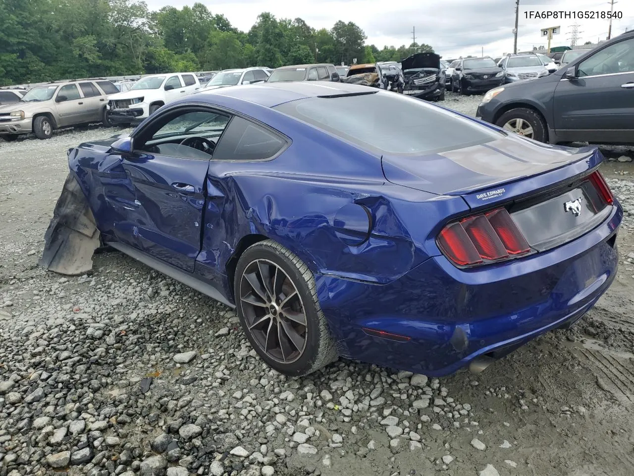 2016 Ford Mustang VIN: 1FA6P8TH1G5218540 Lot: 54529544