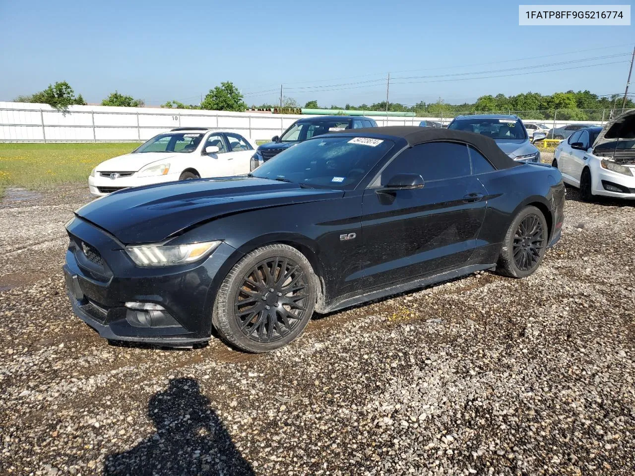 1FATP8FF9G5216774 2016 Ford Mustang Gt