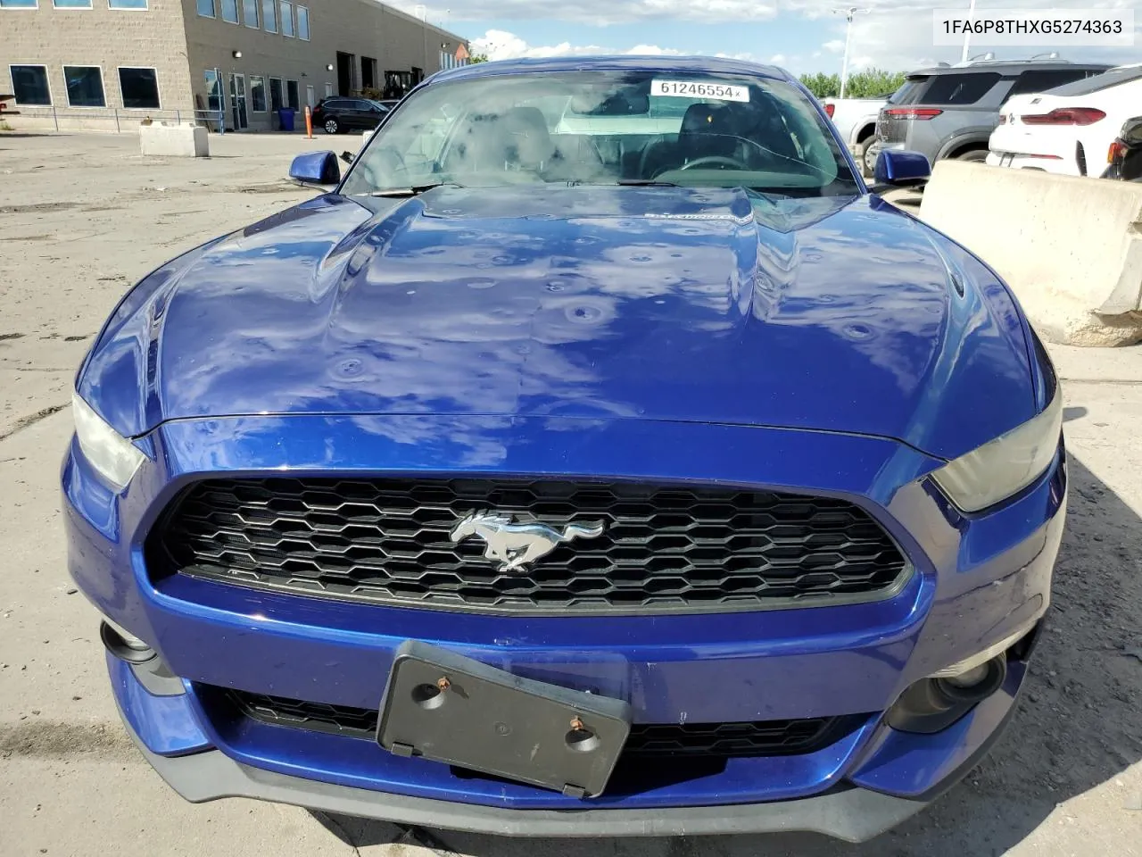 2016 Ford Mustang VIN: 1FA6P8THXG5274363 Lot: 61246554