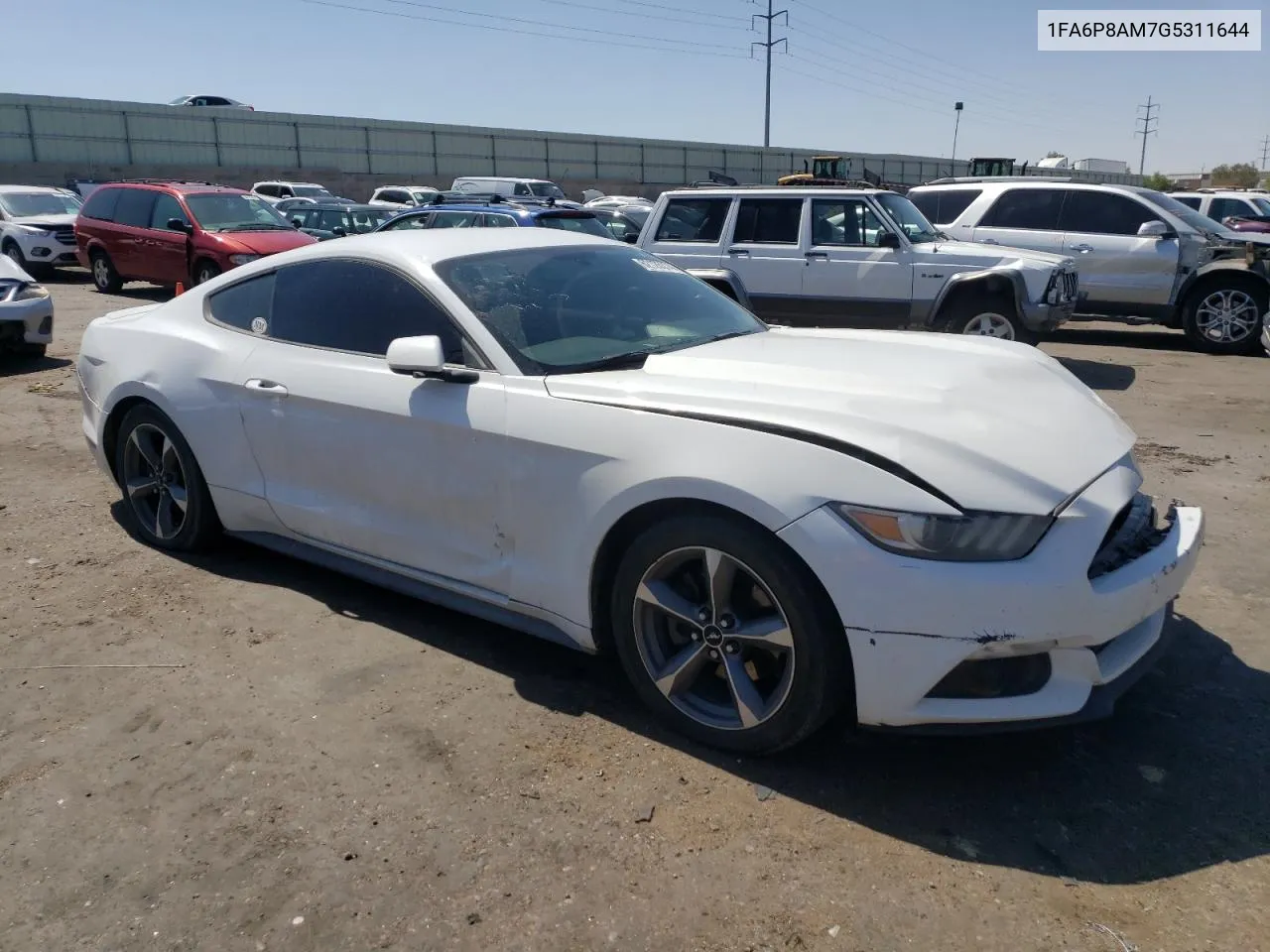 2016 Ford Mustang VIN: 1FA6P8AM7G5311644 Lot: 62126374