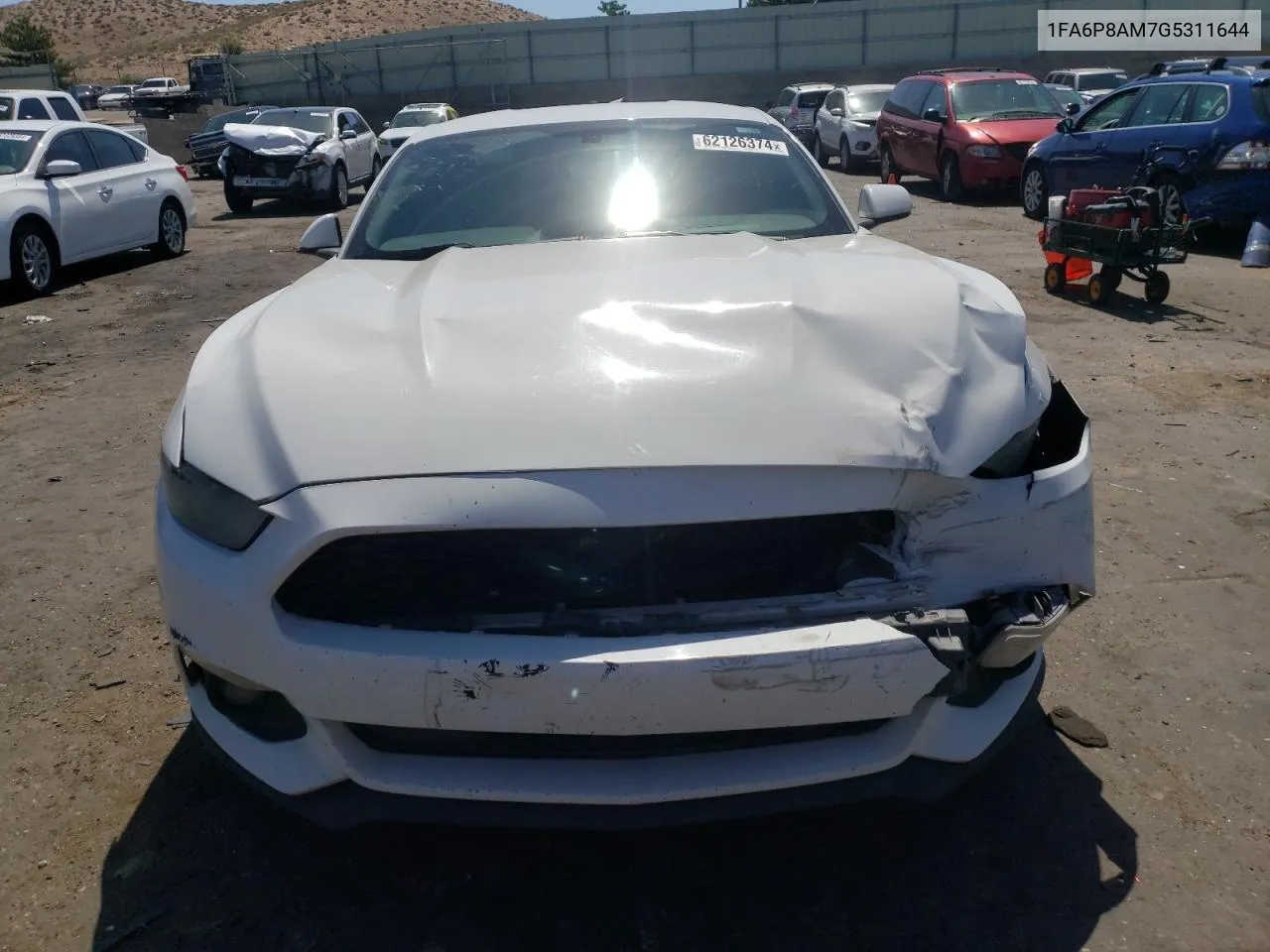 2016 Ford Mustang VIN: 1FA6P8AM7G5311644 Lot: 62126374