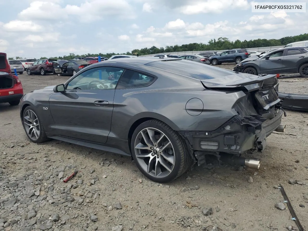 2016 Ford Mustang Gt VIN: 1FA6P8CFXG5321762 Lot: 62384424