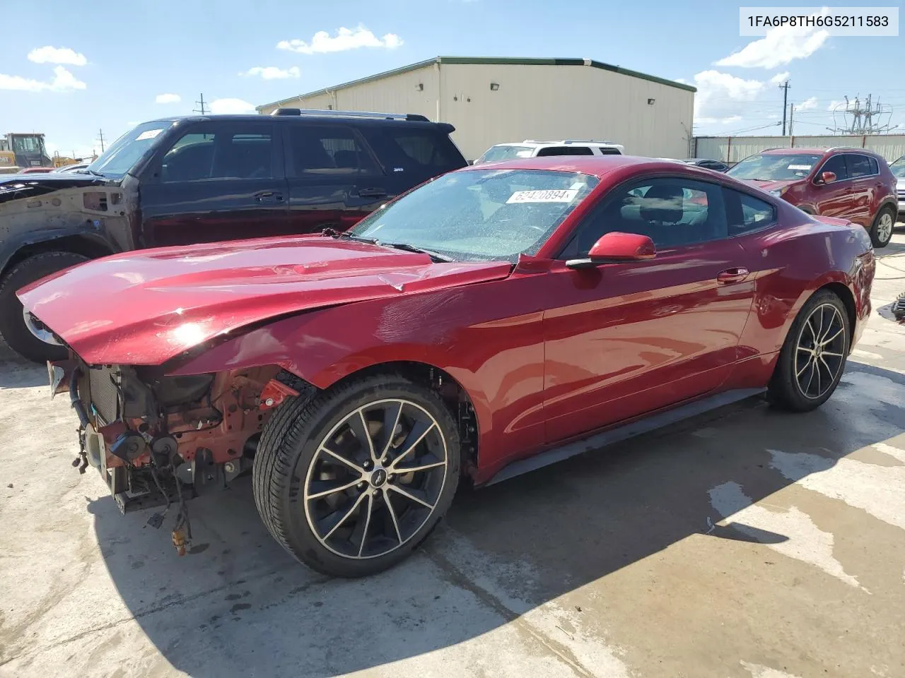 2016 Ford Mustang VIN: 1FA6P8TH6G5211583 Lot: 62420894