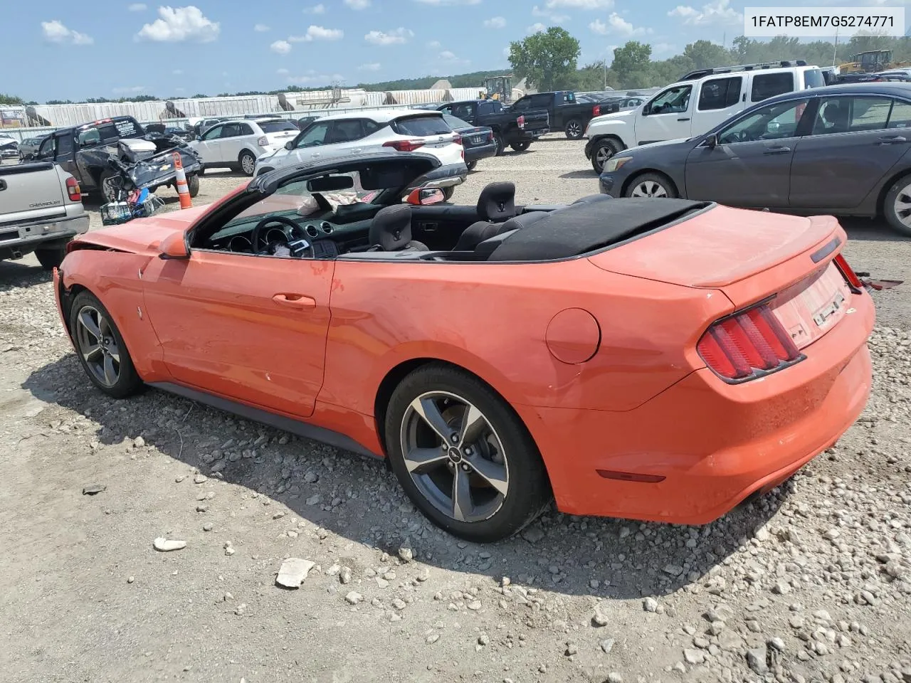 2016 Ford Mustang VIN: 1FATP8EM7G5274771 Lot: 62930464